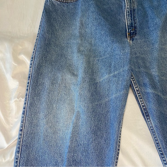 Vintage Levi’s Blue Jeans 545 44x34 Loose Fit Baggy Brown Tab 90s - Picture 8 of 13